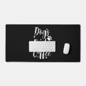 Hunde Bücher Coffe Hund Lover Buch Wurm Schreibtischunterlage (Tastatur & Maus)