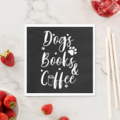 Hunde Bücher Coffe Hund Lover Buch Wurm Serviette (Beispiel)