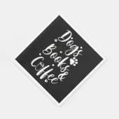 Hunde Bücher Coffe Hund Lover Buch Wurm Serviette (Ecke)