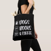 Hunde Bücher Kaffee Funny Dog Tasche (Von Nahem)