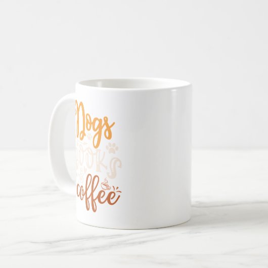 Hunde, Bücher, Kaffeedesign Kaffeetasse (Vorderseite Links)
