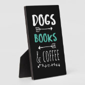 Hunde Bücher Kaffeewochenende Tiervorrat Fotoplatte (Seite)
