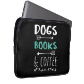 Hunde Bücher Kaffeewochenende Tiervorrat Laptopschutzhülle (Vorne Rechts)