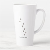 Hunde, Bücher und Kaffee | Aquarellbilder Milchtasse (Rechts)