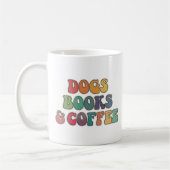 Hunde Bücher und Kaffee Kaffeetasse (Links)