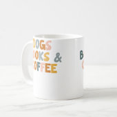 Hunde Bücher Und Kaffee Kaffeetasse (Vorderseite Links)