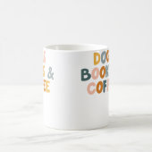 Hunde Bücher Und Kaffee Kaffeetasse (Mittel)
