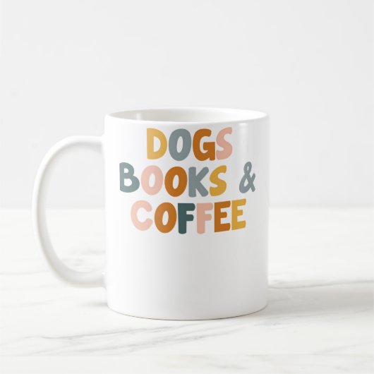 Hunde Bücher Und Kaffee Kaffeetasse (Links)