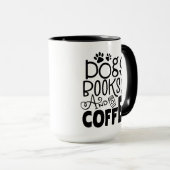 Hunde, Bücher und Kaffee Tasse (VorderseiteRechts)