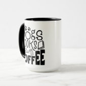 Hunde, Bücher und Kaffee Tasse (Vorderseite Links)