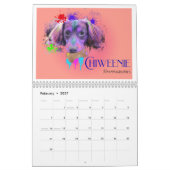 Hunde-Bunte-Splash-Art-Wandkalender 2026 Kalender (Feb 2027)