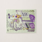 Hunde-Café Lustig 8 x 10 Puzzle (Horizontal)