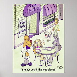 Hunde Café Poster
