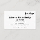 Hunde Care Business Schokolade Labrador Retriever Visitenkarte (Rückseite)