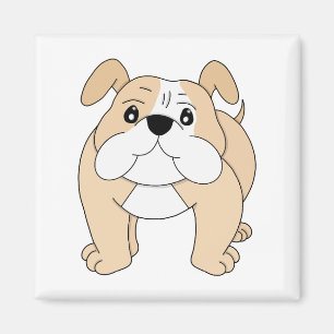 Hunde-Cartoon Erstaunlicher Bulldogge Magnet