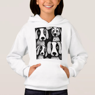 Hunde-Cartoon Hoodie