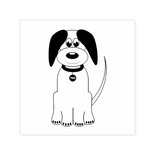 Hunde-Cartoon Permastempel (Design)