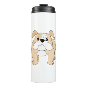 Hunde Cartoon Phantastisch Bulldog Thermosbecher
