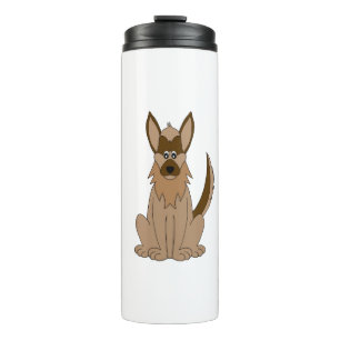 Hunde Cartoon Phantastischer deutscher Schäferhund Thermosbecher