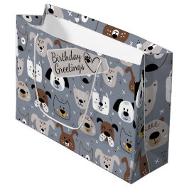 Hunde Cartoon sehen sich illustriert nahtlosen Mus Große Geschenktüte