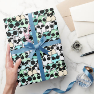 Hunde Cartoon-Spielland Geschenkpapier