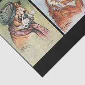 Hunde, Cartoon-Triptychon Seidenpapier (Ausschnitt)