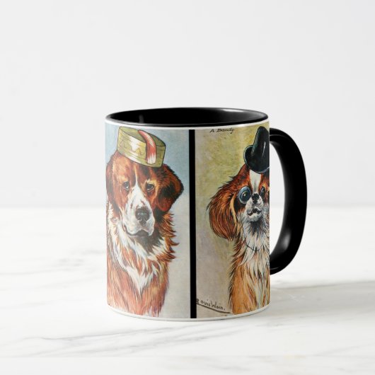 Hunde, Cartoon-Triptychon Tasse (VorderseiteRechts)