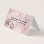 Hunde-Cat-Herz-Logo | Schere | Bokeh Visitenkarten (Rückseite)