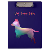 Hunde-Clips Klemmbrett (Vorderseite)