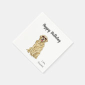 Hunde-Cocktailservietten Serviette (Ecke)