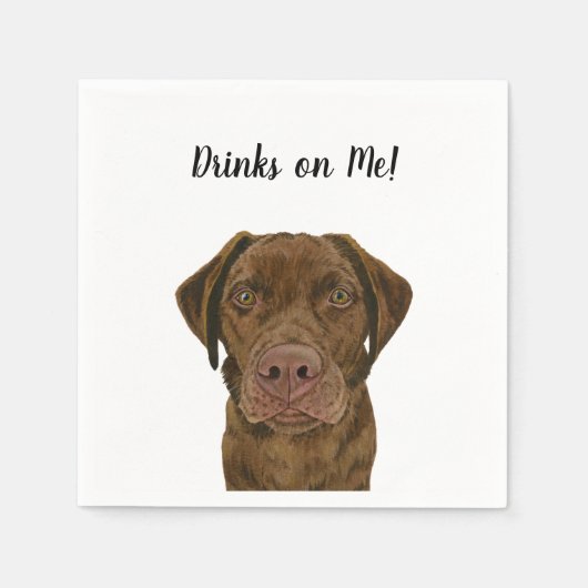 Hunde-Cocktailservietten Serviette (Vorderseite)