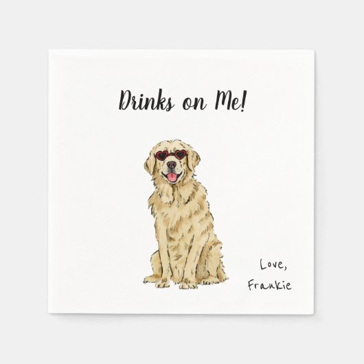 Hunde-Cocktailservietten Serviette (Vorderseite)