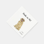 Hunde-Cocktailservietten Serviette (Ecke)