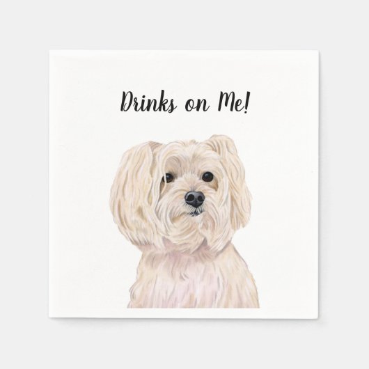 Hunde-Cocktailservietten Serviette (Vorderseite)