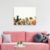Hunde-Collage Leinwanddruck (Insitu (Wohnzimmer))