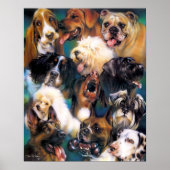 Hunde Collage Poster (Vorne)
