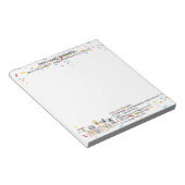 Hunde Confetti Geometric Notizblock (angewinkelt)