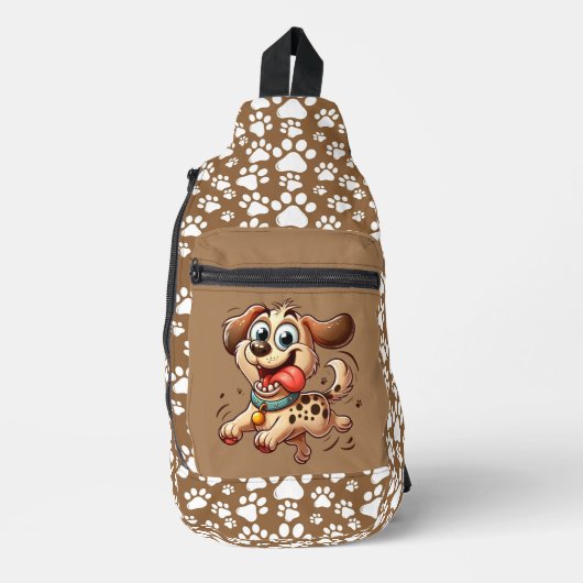 Hunde crossbody bag (Vorderseite)