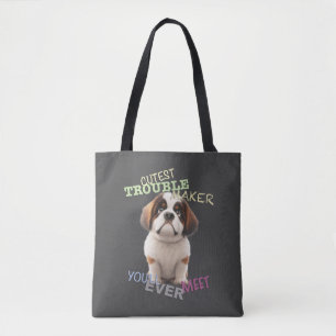 Hunde Cuttest Trouble Niedlich Adorable Funny Tasche