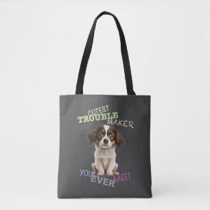 Hunde Cuttest Trouble Niedlich Adorable Funny Tasche