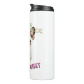 Hunde Cuttest Trouble Niedlich Adorable Funny Thermosbecher (Nach rechts gedreht)