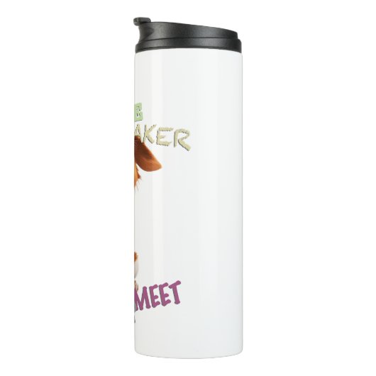 Hunde Cuttest Trouble Niedlich Adorable Funny Thermosbecher (Nach rechts gedreht)