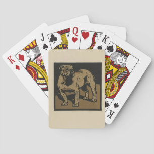 Hunde - Darstellung der quadratischen Tiere Spielkarten