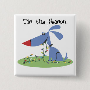 Hunde Das ist die Jahreszeit Weihnachts-Hemden und Button