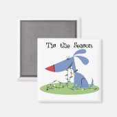 Hunde Das ist die Jahreszeit Weihnachts-Hemden und Magnet (Vorderseite/Rückseite)