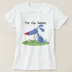 Hunde Das ist die Jahreszeit Weihnachts-Hemden und T-Shirt