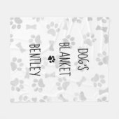 Hunde-Decke-Decke-Deco-Pad-Druckerei Hund Lover Fleecedecke (Vorderseite (Horizontal))