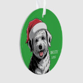 Hunde-Dekoration Ornament (Vorderseite)