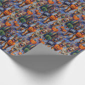 Hunde der deutschen Schäferhunde - Trick-or-Treati Geschenkpapier (Ecke)