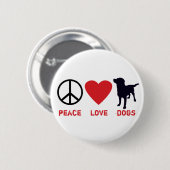 Hunde der friedlichen Liebe Button (Vorne & Hinten)